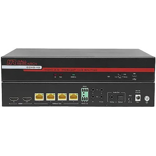 Hall ECHO-4S 4-Channel HDBaseT Splitter (Sender)