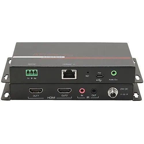 Hall ECHO-RX2 HD BaseT Receiver with Dual HDMI Outputs and Analog Audio Extraction