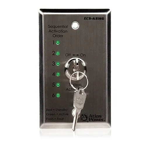 AtlasIED ECS-KSW6 Remote Control Panel for Use with ECS-6RM