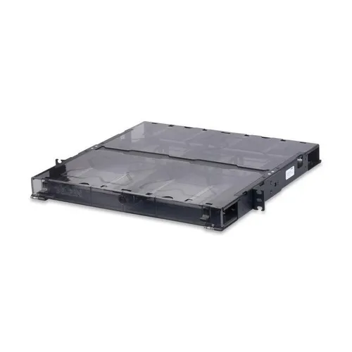 Belden ECX-01U FiberExpress ECX Patch Panel Housing, Holds ECX Adapter Frames or Cassettes, 19" W, 1U, Black