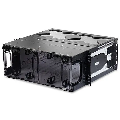 Belden ECX-04U FiberExpress ECX Patch Panel Housing, Holds 12 ECX Adapter Frames or Cassettes, 19" W, 4U, Black