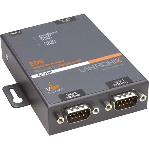 Lantronix ED2100002-01 2-Port Secure Device Server, International PSU