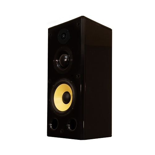 Induction Dynamics S1.8-BG Single Bookshelf Speaker, Black Gloss