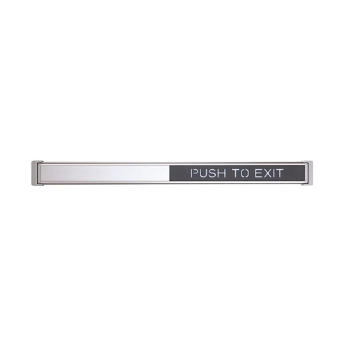Schlage 672 36 628 RD TouchBar Request-to-Exit Device, Red Lettering, Satin Aluminum Clear Anodized, 36"