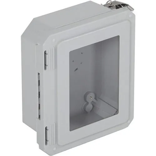 STI EF080604-W EnviroArmour Fiberglass Enclosure with Window, 8"H 6"W 4"D