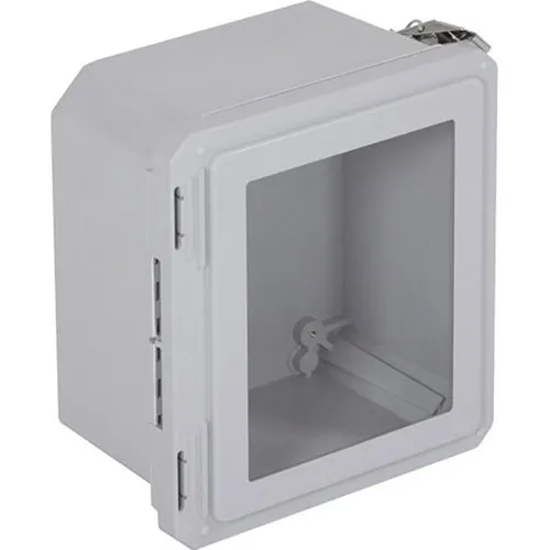 STI EF100806-W EnviroArmour Fiberglass Enclosure with Window, 10"H 8"W 6"D