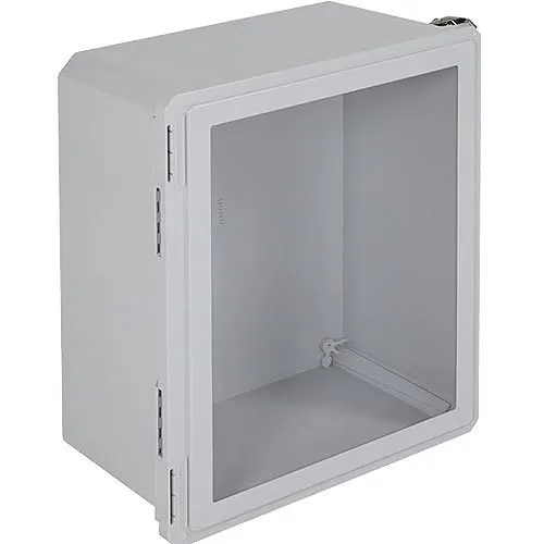 STI EF201610-W EnviroArmour Fiberglass Enclosure with Window, 20"H 16"W 10"D