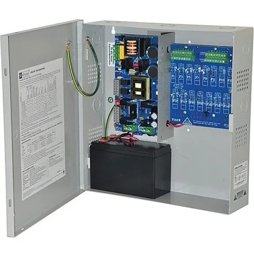 Altronix eFlow102N16D Power Supply Charger, 16 PTC Class Outputs, 12VDC at 10A, Aux Output, FAI, LinQ2 Ready, 115VAC, BC300 Enclosure