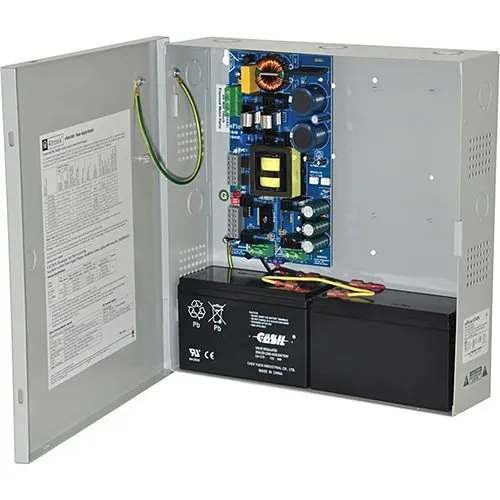 Altronix EFLOW104N Power Supply Charger, Single Output, 24VDC at 10A, Aux Output, FAI, LinQ2 Ready, 115VAC, BC300 Enclosure
