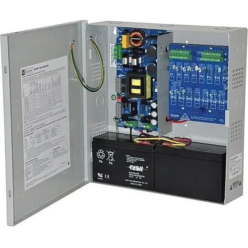 Altronix eFlow104N16D Power Supply Charger, 16 PTC Class Outputs, 24VDC at 10A, Aux Output, FAI, LinQ2 Ready, 115VAC, BC300 Enclosure