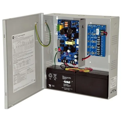Altronix EFLOW3N4 Power Supply Charger, Fused Outputs, 12-24VDC at 2A, Aux Output, FAI, LinQ2 Ready, 115VAC, BC300 Enclosure