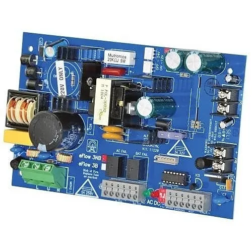 Altronix EFLOW3NBV Power Supply Charger, Single Output, 12/24VDC 2A, Aux Output, FAI, LinQ2 Ready, 220VAC, Board