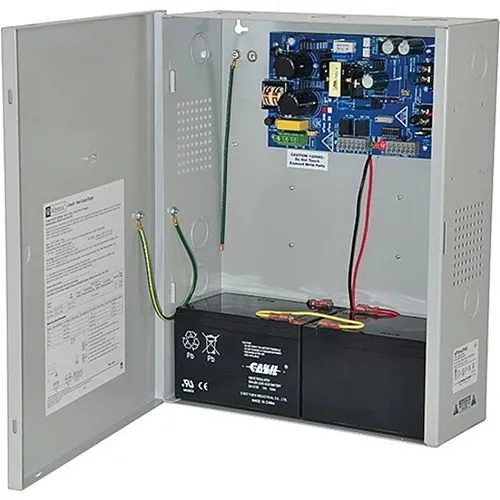 Altronix EFLOW3NX Power Supply Charger, Single Output, 12/24V DC at 2A, Auxiliary Output, FAI, LinQ2 Ready, 115V AC, BC400 Enclosure