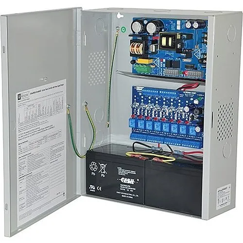 Altronix eFlow6NA8D Access Power Controller, PTC Class Relay Outputs, 12/24VDC, 6A, BC400 Enclosure