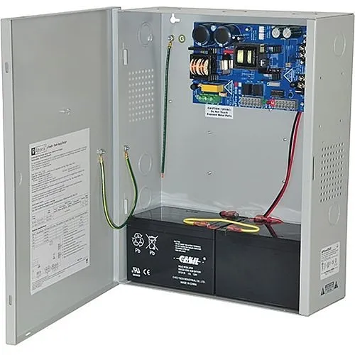 Altronix eFlow6NX Power Supply Charger, Single Output, 12/24VDC 6A, Aux Output, FAI, LinQ2 Ready, 115VAC, BC400 Enclosure