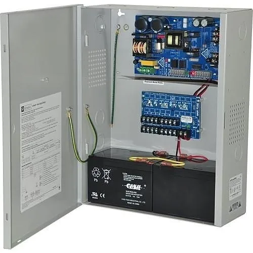 Altronix EFLOW6NX8DV Power Supply Charger, 8 PTC Class 2 Outputs, 12/24VDC at 6A, Aux Output, FAI, LinQ2 Ready, 220VAC, BC400 Enclosure