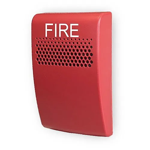 Kidde EG1ARF Genesis LED EG1 Compact Wall Horn with FIRE Marking, Red
