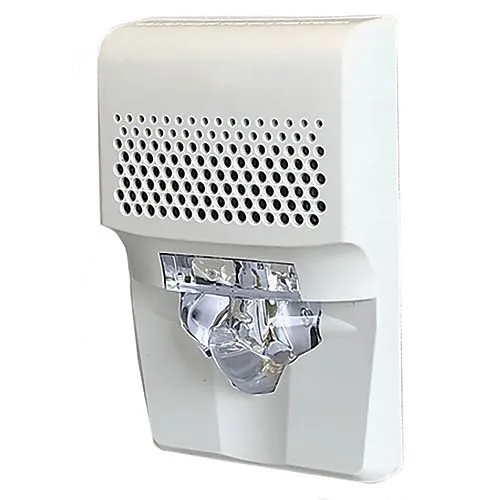 Kidde EG1AVWN Genesis LED EG1 Compact Wall Horn/Strobe, 15-75cd, White, No Marking