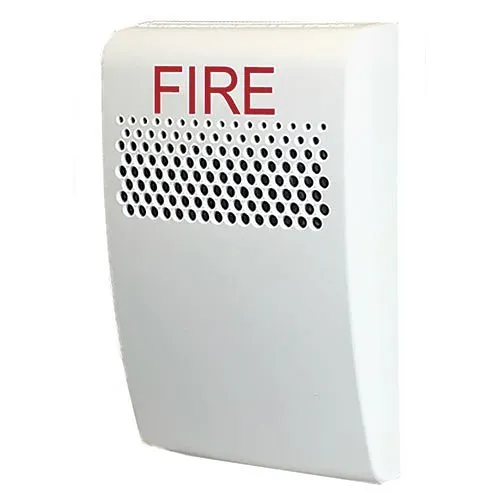 Kidde EG1AWF Genesis LED EG1 Compact Wall Horn, White, FIRE Marking