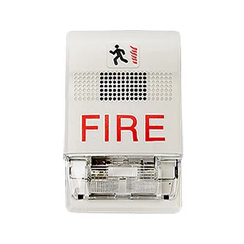 Kidde EG1F-CVM Genesis Chime/Strobe, Wall Mount, 15-95 CD, FIRE Marking, 24VDC, White