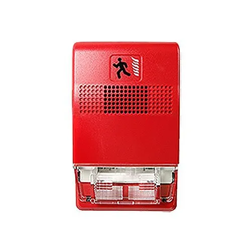 Kidde EG1R-CVM Genesis Chime/Strobe, Wall Mount, 15-95 CD, 24VDC, Red