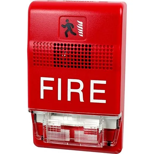 Kidde EG1RF-CVM Genesis Chime/Strobe, Wall Mount, 15-95 CD, Marked "Fire", 24VDC, Red