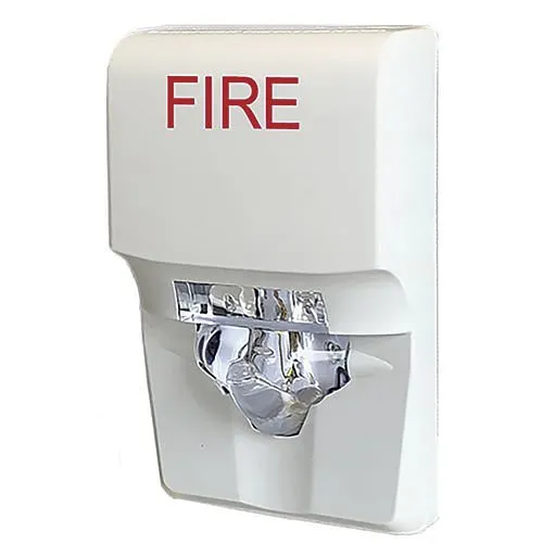 Kidde EG1VWF Genesis EG1 Series LED Strobe, Selectable Candela, White, "FIRE" Marking, Red (EG1F-VM Replacement)