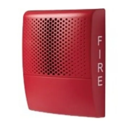 Kidde EG4ARF Genesis EG4 Series Wall Horn, "FIRE" Marking, Room Side Wiring Plate Included, Red