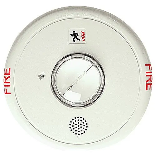 Kidde EGCF-HDVMH Genesis Ceiling/Wall Horn-Strobe, Selectable High Candela, "FIRE" Marking, White