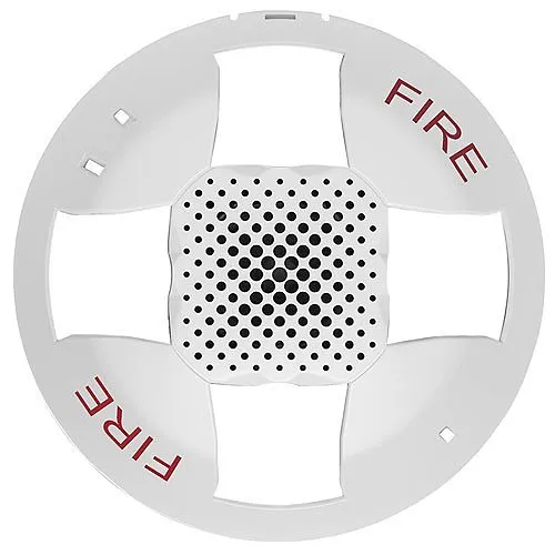 Kidde EGCSVWF-CVR Genesis Ceiling Speaker / Strobe Cover, 'FIRE' Marking, White