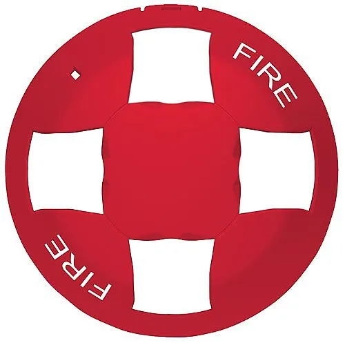 Kidde EGCVRF-CVR Genesis Ceiling Cover, Red, FIRE Marking, Visual