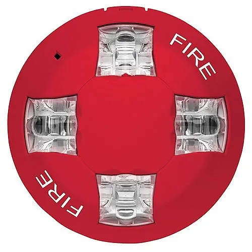 Kidde EGCVRF Genesis Ceiling Strobe, 15-115 cd, FIRE Marking, Red