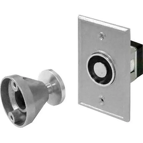 SDC EH101224A EH Series Electromagnetic Door Holder, 12/24VAC/DC, Chrome Powder Coat