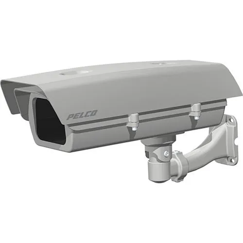 Pelco EH20-P-H Compact Camera Enclosure with Heater/Fan/Wall Bracket, IP Enabled, Indoor/Outdoor, Aluminum