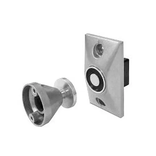SDC EH201224A EH Series Electromagnetic Door Holder, Semi-Flush Mount, 12/24VAC/DC, Chrome Powder Coat