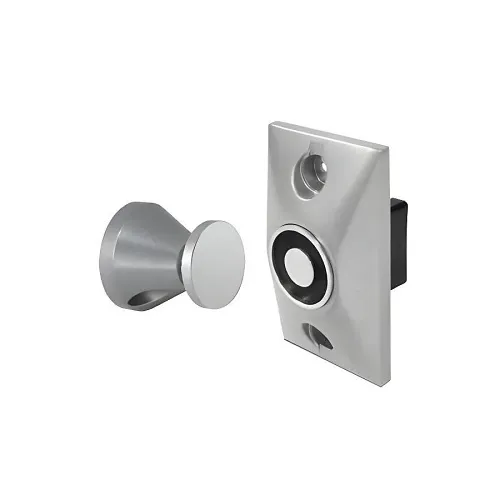 SDC EH2024120B EH Series Electromagnetic Door Holder, Semi-Flush Mount, 24VAC/DC and 120VAC, Chrome Powder Coat