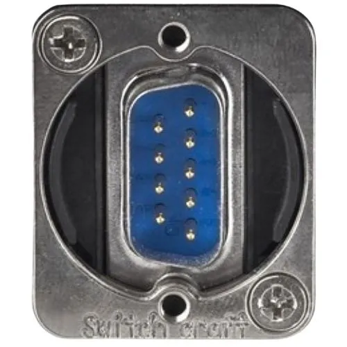 Switchcraft EHDB9MF EH Series Male to Female DB9 Connector, Nickel