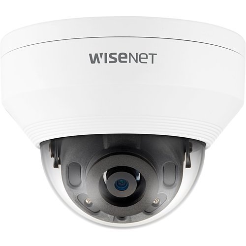 Hanwha QNV-8020R Q-Series 5MP IR Vandal IP Dome Camera, 4mm Fixed Lens, White