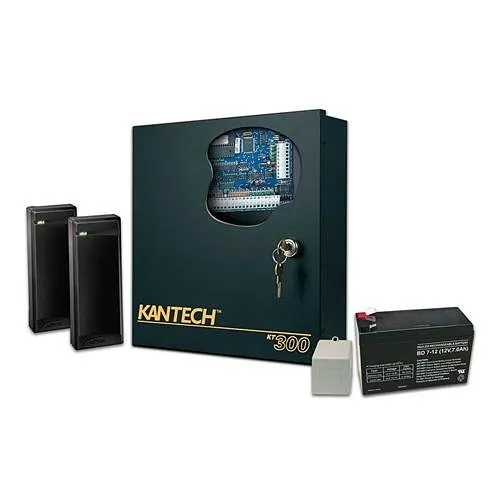 Kantech EK-302 Access Control Expansion Kit, Includes KT-300/128K Controller, TR1640P/UL transformer and KT-BATT-12 Battery, KT-RM1 Relay (U.S. Only)
