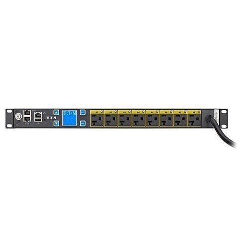 Eaton Tripp Lite EMAT09-10 Managed PDU, 1PH, 1U, NEMA L5-20/5-20P Input, 1.92kW, 16A, 120V, 8 5-20R Outlets, 10' Cord
