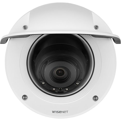 Hanwha XNV-8081R WiseNet X-Series Plus 5MP IR Outdoor Vandal Dome Camera, 3.9-9.4mm Fixed Lens
