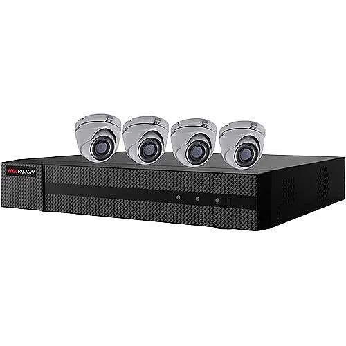 Hikvision EKT-K41T24 Value Express TurboHD 5-Piece Kit, (1) ERT-K2041 DVR, (4) ECT-T12F2 2MP Cameras