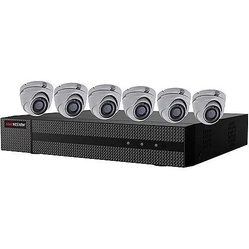 Hikvision EKT-K82T26 Value Express TurboHD 7-Piece Kit, (1) ERT-K2082 DVR, (6) ECT-T12F2 2MP Cameras (Replaces T7108Q2TB)