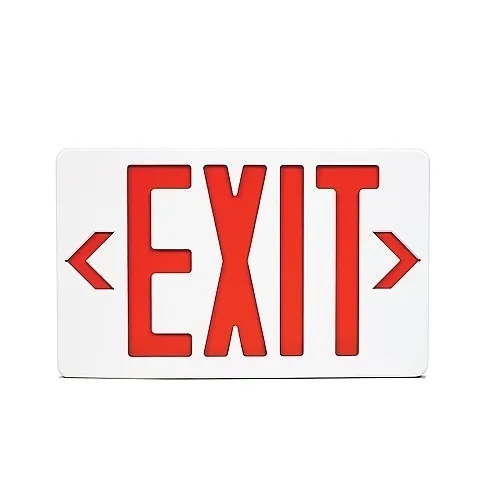 Mircom EL-7007RX-180 Thermo Plastic Exit Sign, 180min Battery Backup, Red