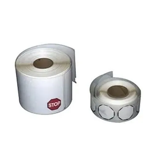 HID EL-DYMO-30911 EasyLobby Self-Expiring Adhesive Badge Roll, Roll of 250, Black and White