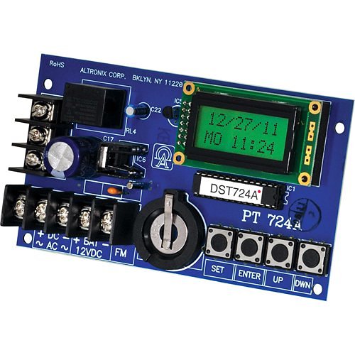 Altronix PT724A Single-Channel Annual Event Timer with LCD Display, Battery Charger, Board