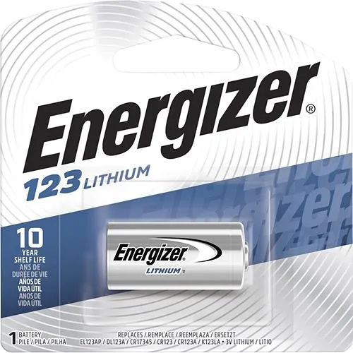 Energizer EL123APBP 123 3V Lithium Battery, 1-Pack