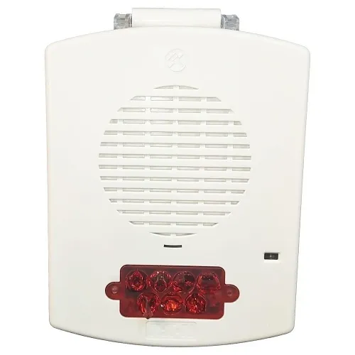 Eaton EL3RMTSTR-NW 3R Multitone Strobe, No Lettering, Red Lens, White