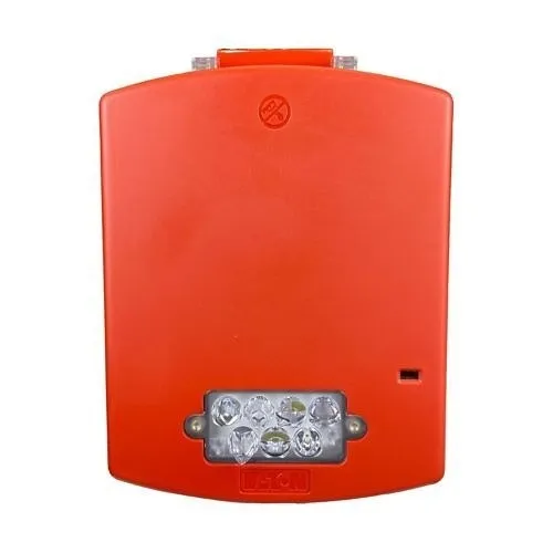 Eaton EL3RST-FR Eluxa 3R Strobe with Plate, Red