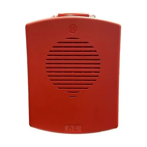Eaton EL4XHN-NR Eluxa Outdoor Fire Alarm Horn, NEMA 4X, Red